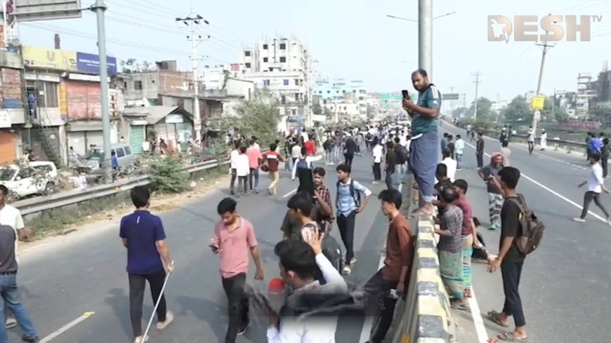 তিন কলেজের শিক্ষার্থীদের মধ্যে সংঘর্ষে রণক্ষেত্রে পরিণত হয়েছে যাত্রাবাড়ী।